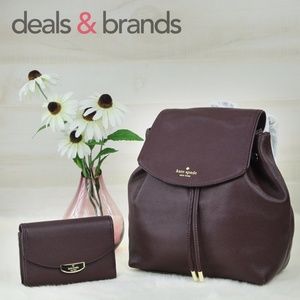 NWT KATE SPADE Small Breezy Backpack&Callie Wallet